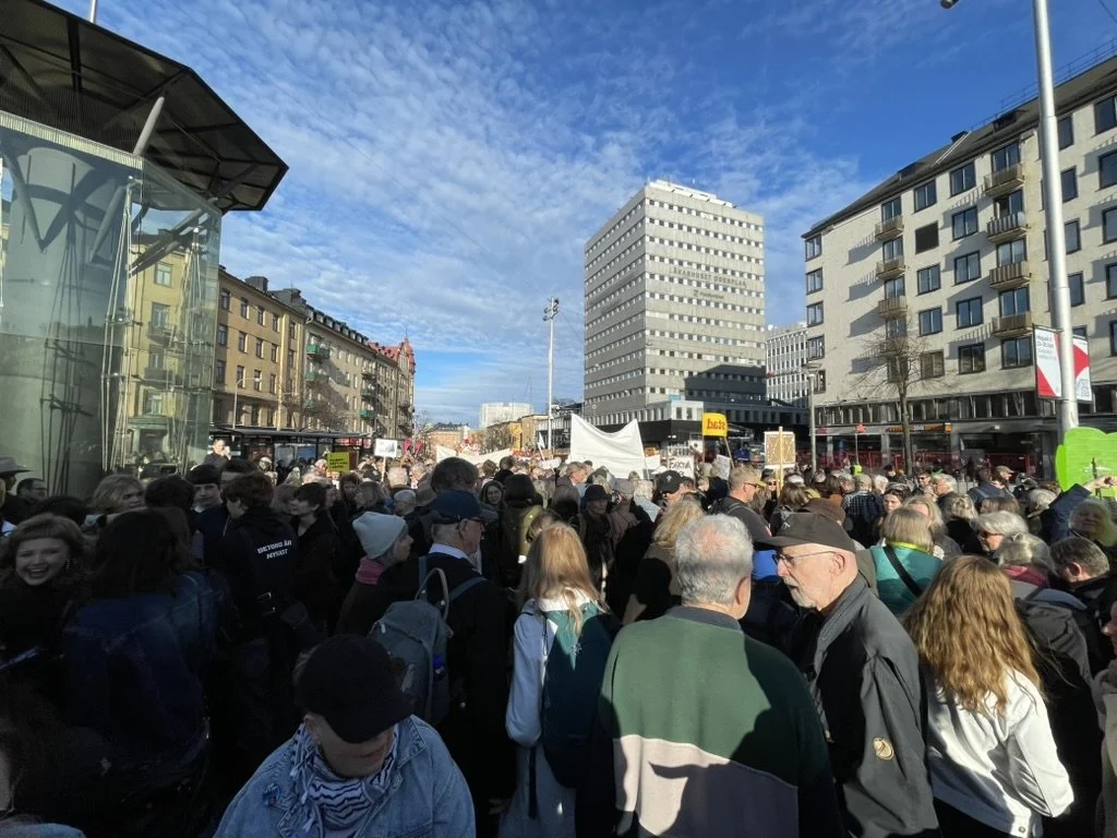 Brist på unga i klimatdemonstrationen