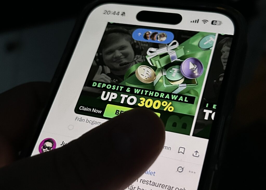 Spel om pengar – ett växande problem bland unga killar